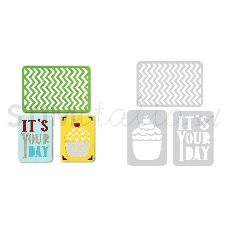 Sizzix, Thinlits Die Set 3PK Birthday n2 by Rachael Bright Sizzix - Big Shot - 1