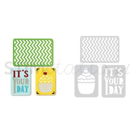 Sizzix, Thinlits Die Set 3PK Birthday n2 by Rachael Bright Sizzix - Big Shot - 1