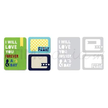 Sizzix, Thinlits Die Set 4PK Forever & a Day by Rachael Bright Sizzix - Big Shot - 1