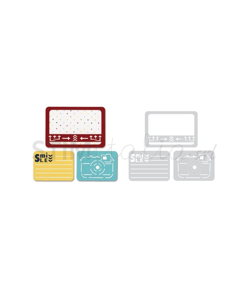 Sizzix, Thinlits Die Set 3PK - Smile for the Camera by Rachael Bright Sizzix - Big Shot - 1
