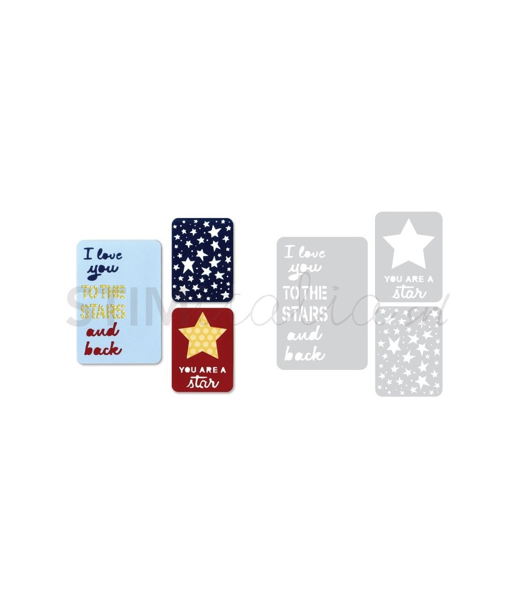 Sizzix, Thinlits Die Set 3PK - Stars by Rachael Bright Sizzix - Big Shot - 1