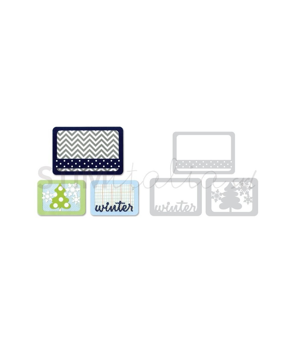 Thinlits Die Set 3PK Winter by Rachael Bright Sizzix - Big Shot - 1