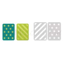 Sizzix, Thinlits Die Set 2PK 3 x 4 pollici Cards n2 by Lori Whitlock Sizzix - Big Shot - 1