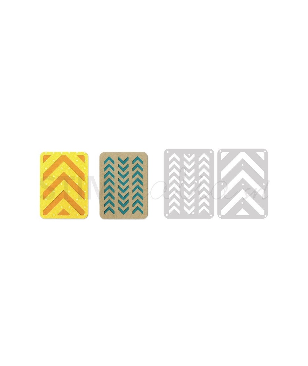 Sizzix, Thinlits Die Set 2PK 3 x 4 pollici Cards n3 by Lori Whitlock Sizzix - Big Shot - 1