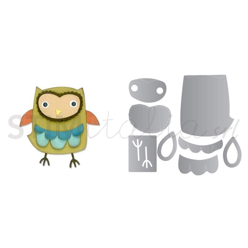 Sizzix, Thinlits Die Set 9PK - Owl by Debi Potter Sizzix - Big Shot - 1