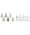 Sizzix, Triplits Die Set 14PK - Christmas Trees by Stephanie Barnard Sizzix - Big Shot - 1