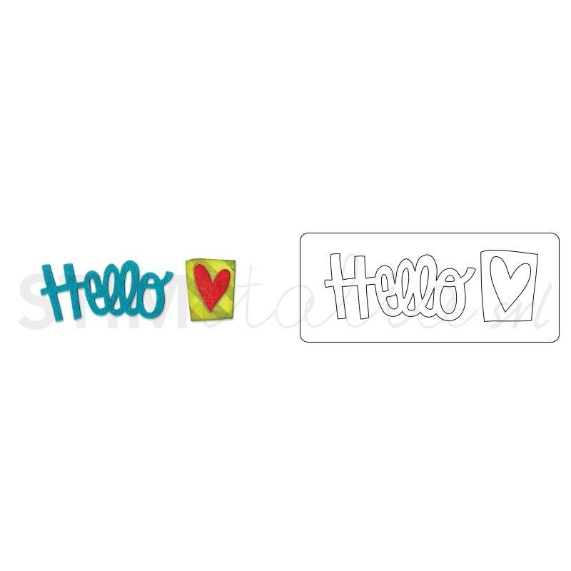 Sizzix, Originals Die - Phrase, Hello n2 by Stephanie Ackerman Sizzix - Big Shot - 1