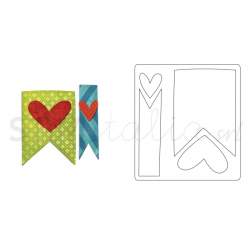 Bigz Die Banners & Hearts by Stephanie Ackerman Sizzix - Big Shot - 1