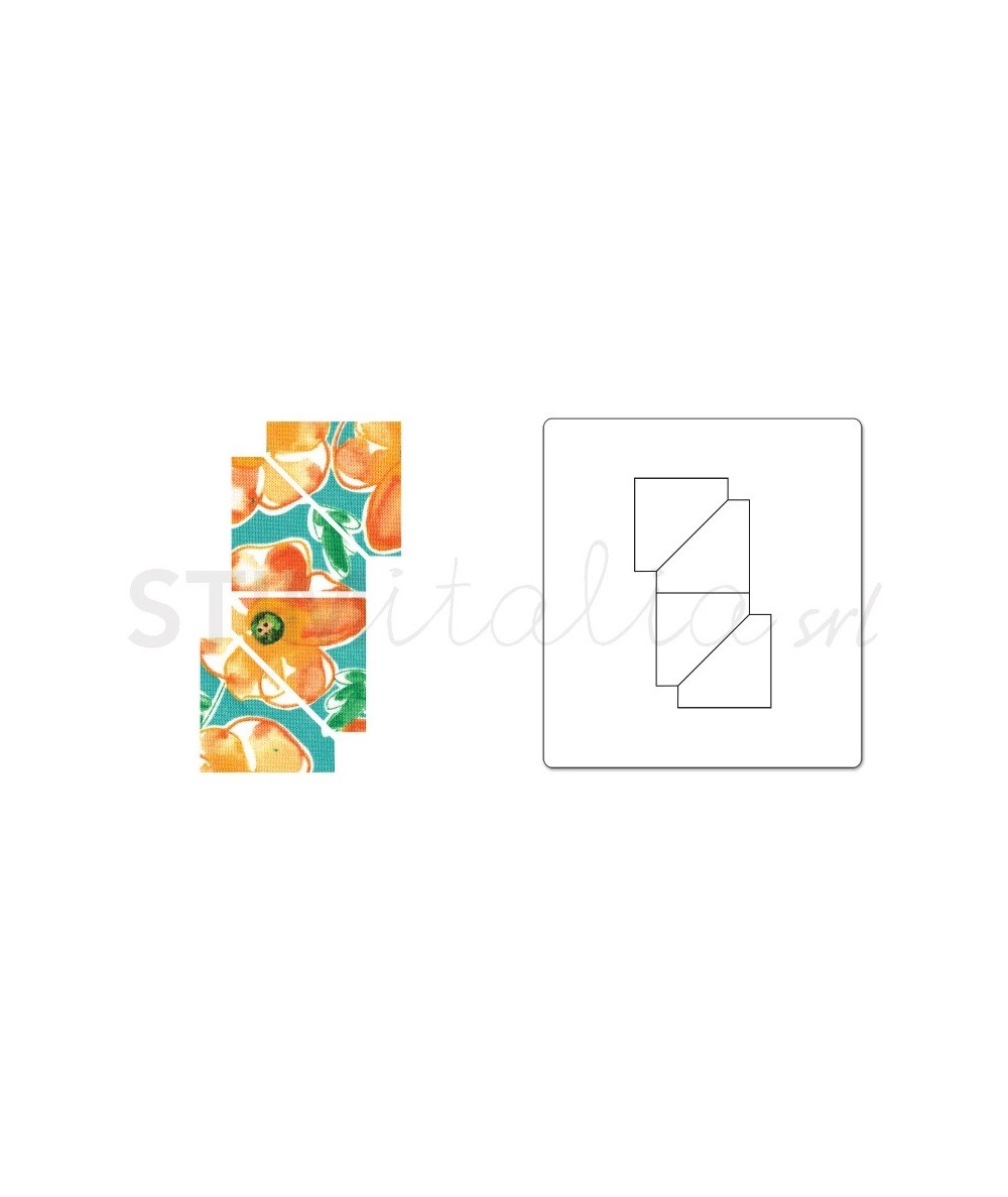 Sizzix, Bigz Die Half-Square Triangles, 1 pollice - Finito Sizzix - Big Shot - 1