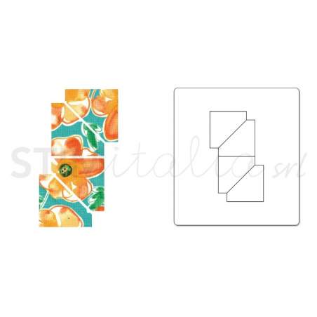 Sizzix, Bigz Die Half-Square Triangles, 1 pollice - Finito Sizzix - Big Shot - 1