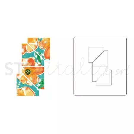Sizzix, Bigz Die Half-Square Triangles, 1 pollice - Finito Sizzix - Big Shot - 1