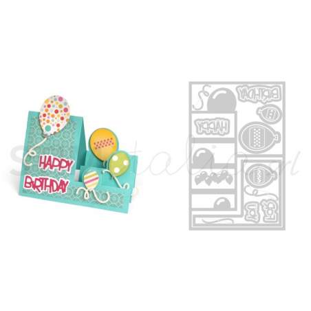 Sizzix, Framelits Die Set 23PK - Card, Balloons Step by Stephanie Barnard Sizzix - Big Shot - 1