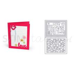 Sizzix, Framelits Die Set 14PK Card w/Lovely Sentiments Drop-ins Sizzix - Big Shot - 1