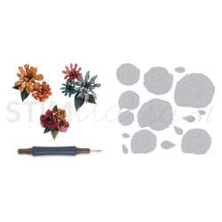 Sizzix, Thinlits Die Set 15PK Spiral Flowers by Tim Holtz Sizzix - Big Shot - 1