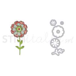 Sizzix, Thinlits Die Set 6PK Flower Layers & Stem by Eileen Hull Sizzix - Big Shot - 1