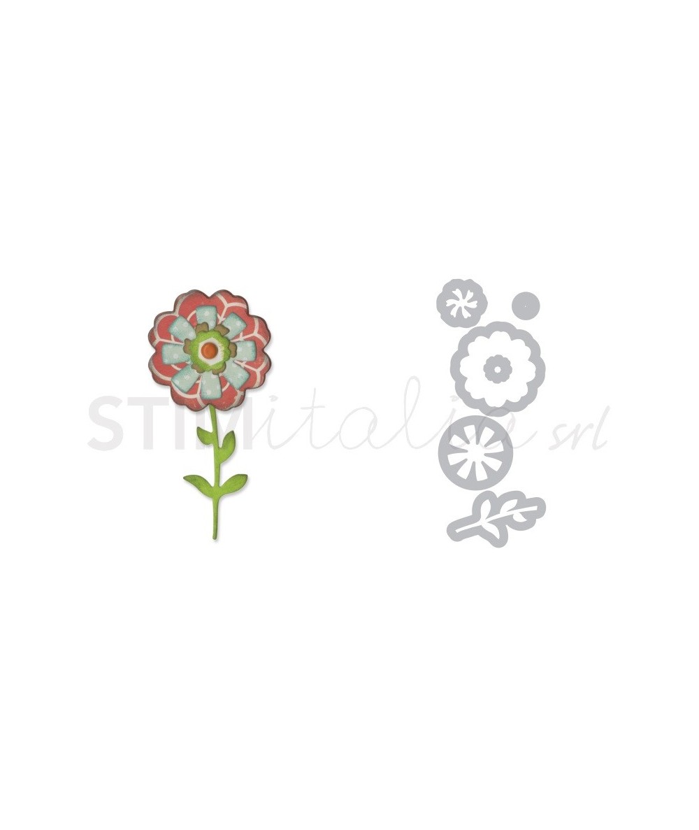 Sizzix, Thinlits Die Set 6PK Flower Layers & Stem by Eileen Hull Sizzix - Big Shot - 1