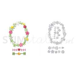 Sizzix, Thinlits Die Set 3PK Floral Wreath n2 Sizzix - Big Shot - 1