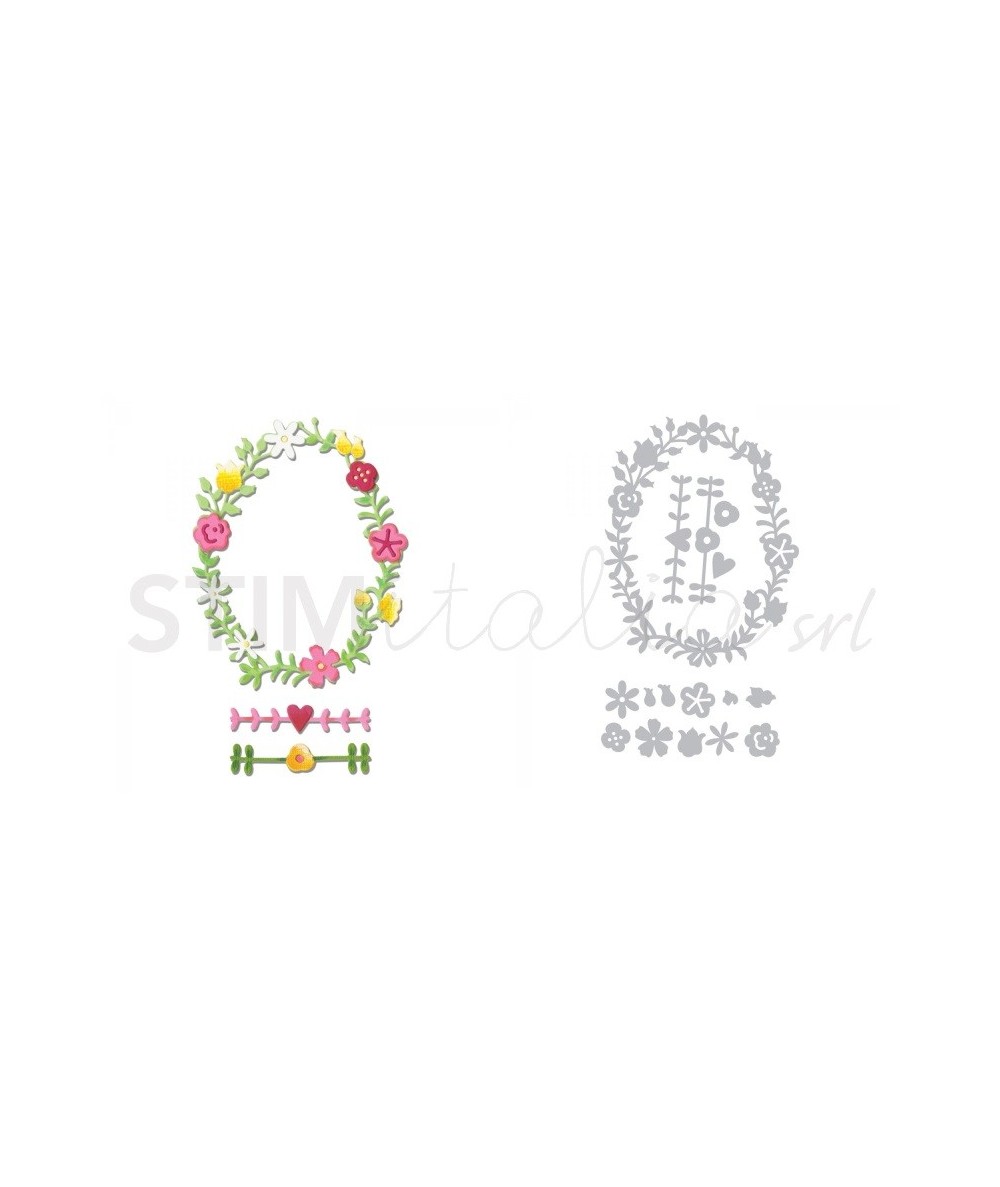Sizzix, Thinlits Die Set 3PK Floral Wreath n2 Sizzix - Big Shot - 1