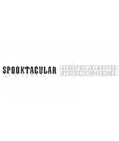 Sizzix, Sizzlits Decorative Strip Alphabet Die - Spooktacular by Tim Holtz