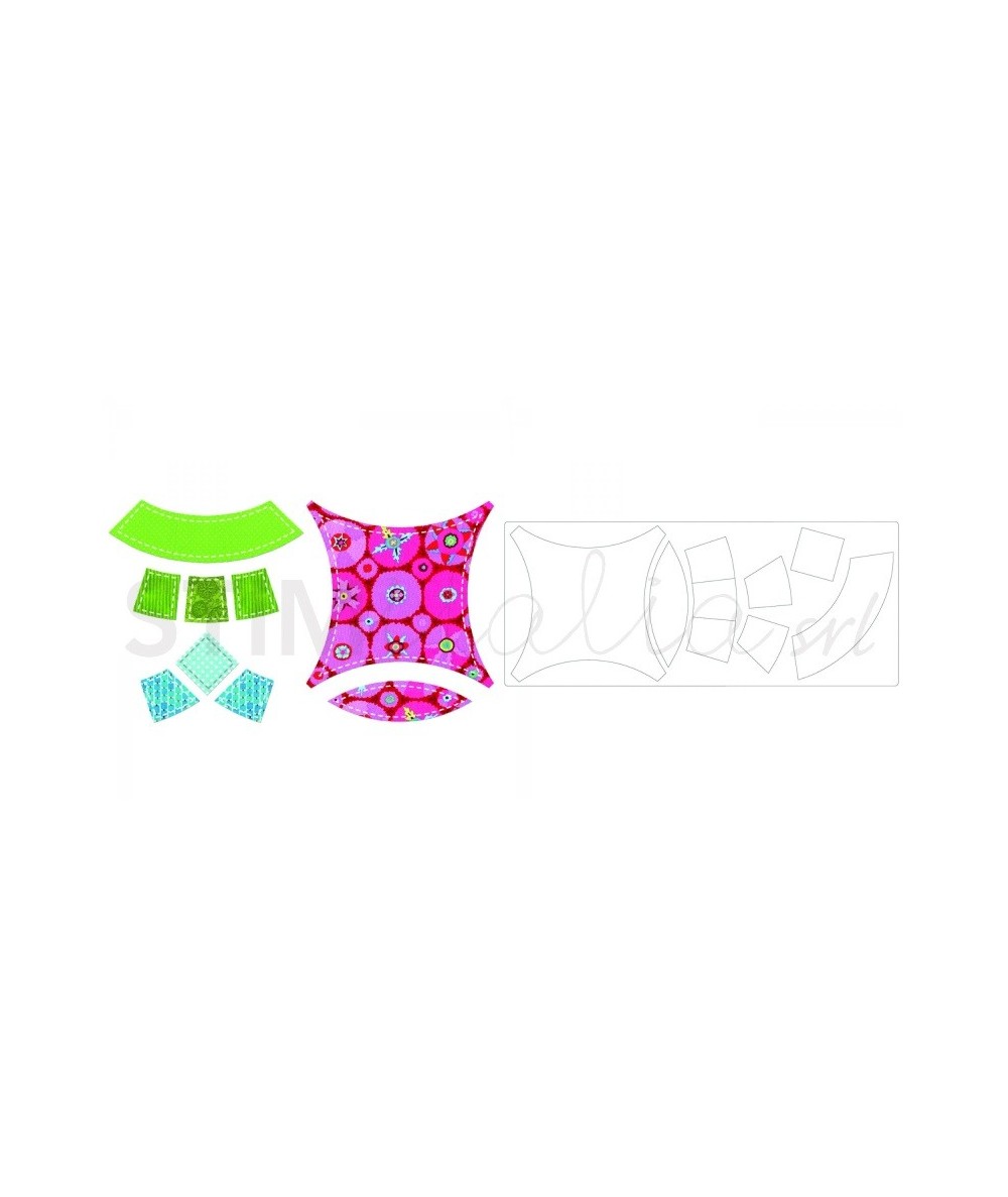 Sizzix, Bigz XL Die Double Wedding Ring, 9 pollici - Assemblato Sizzix - Big Shot - 1