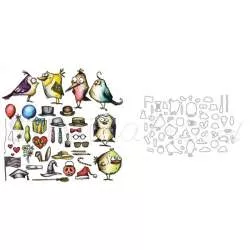 Framelits Die Set 51PK Mini Bird Crazy & Things by Tim Holtz Sizzix - Big Shot - 1