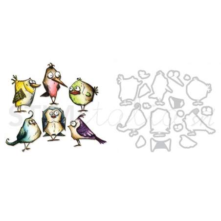 Framelits Die Set 18PK Bird Crazy by Tim Holtz Sizzix - Big Shot - 1