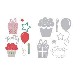 Sizzix, Thinlits Die Set 9pk Party Set by My Life Handmade Sizzix - Big Shot - 1