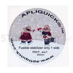 Fliselina Termoadesiva per Tecnica Apliquick, Altezza 90 cm - FUSIBLE STABILIZER Apliquick - 2