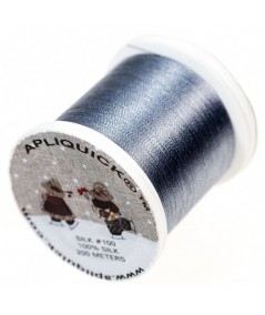 Apliquick, Filo da Ricamo di Seta titolo 100 - Grigio Apliquick - 1