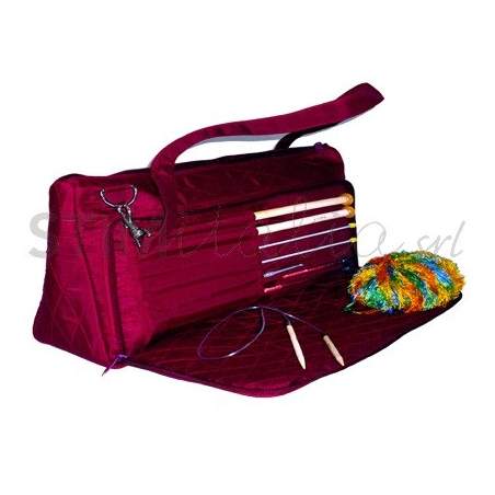 Bohin, MUSE Borsa Porta Ferri da Viaggio Bordeaux - 45 x 12 x 26 cm Bohin - 1