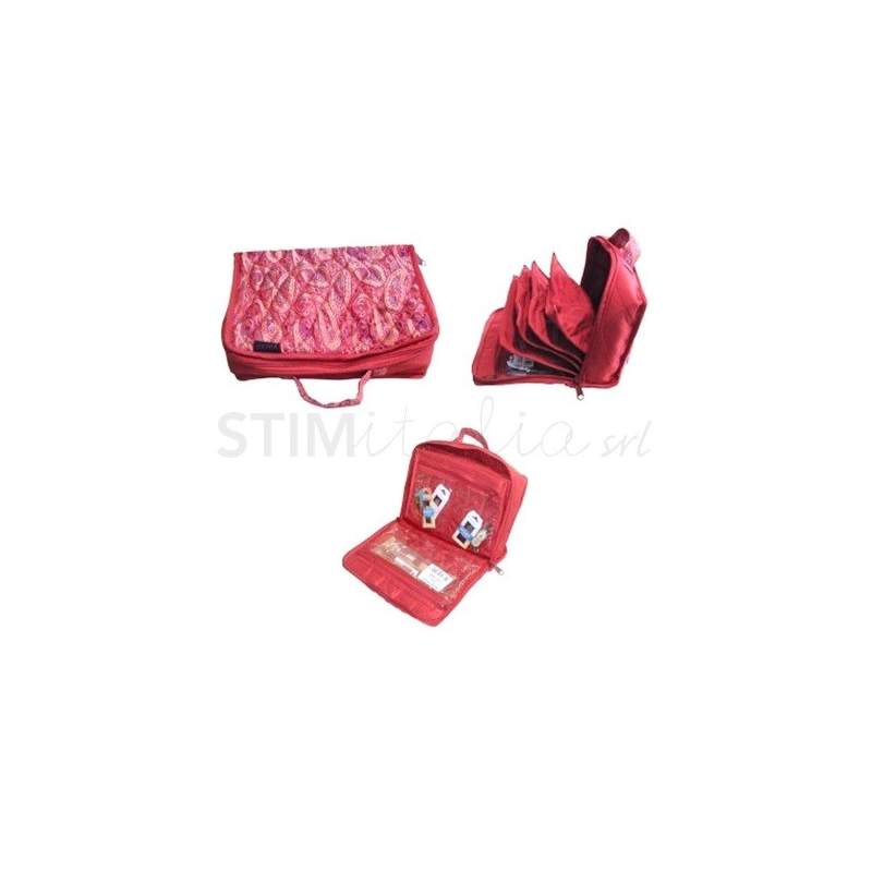 Bohin, ANAIS Borsa Trousse Porta Lavoro Rossa - 8 scomparti Bohin - 1 Bohin, ANAIS Borsa Trousse Porta Lavoro Rossa - 8 scomparti Bohin - 1