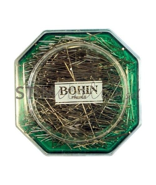 Bohin, Spilli senza Testa da Sarta in metallo, da 34 x 0,60 mm - 50gr - 622pz