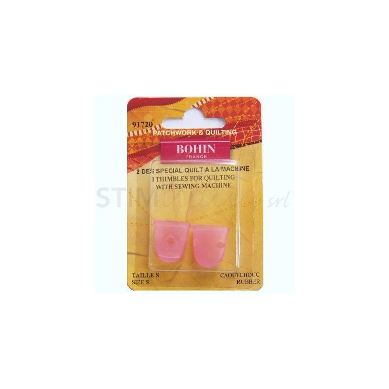 Bohin, Ditale Morbido in Silicone per Quiltare a Macchina, Rosa - Misura S - 2pz Bohin - 1 Bohin, Ditale Morbido in Silicone per Quiltare a Macchina, Rosa - Misura S - 2pz Bohin - 1