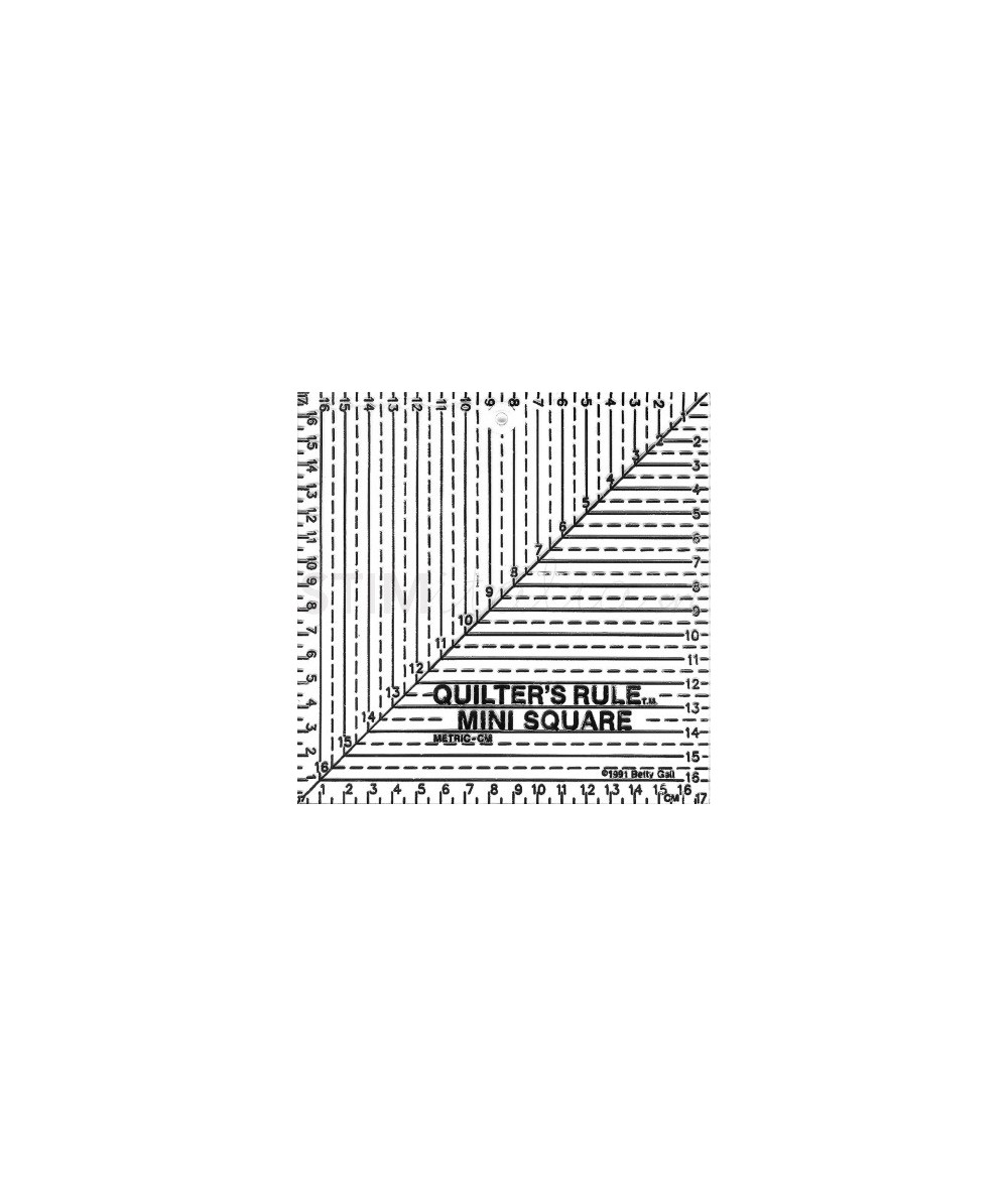 Bohin, Squadra Quadrata Patchwork Quilters Rule, Griglia nera - 17 x 17 cm Bohin - 1 Bohin, Squadra Quadrata Patchwork Quilters Rule, Griglia nera - 17 x 17 cm Bohin - 1