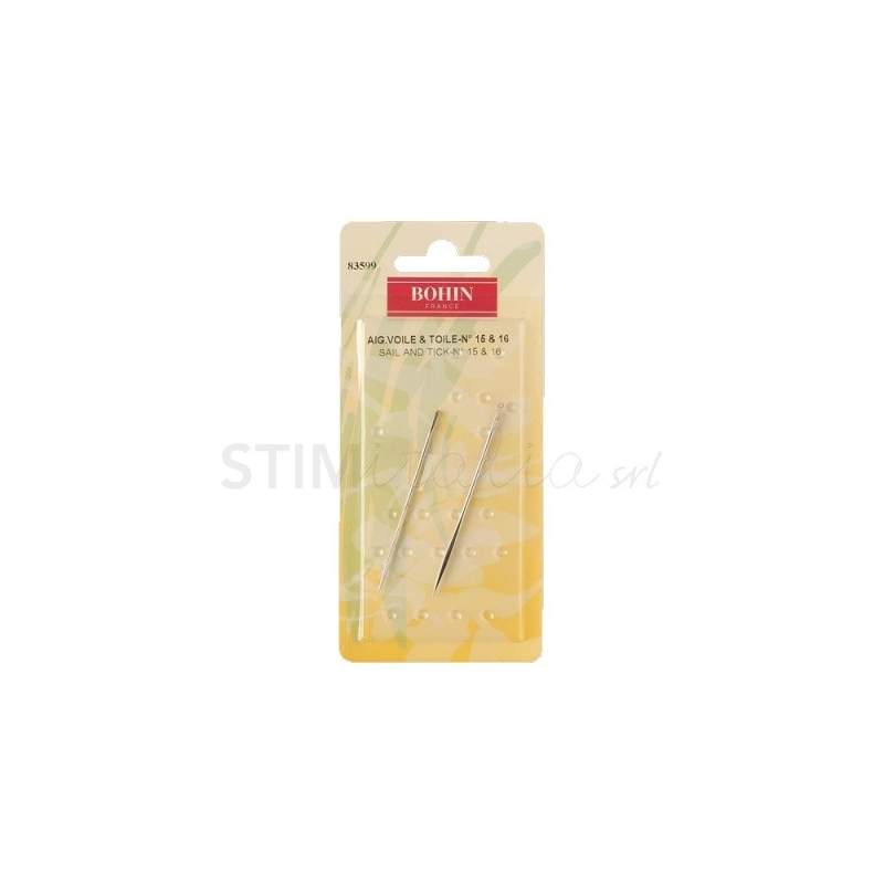 Bohin, Aghi Sail and Thick per Vele con Punta Triangolare n14/15 - 2pz Bohin - 1 Bohin, Aghi Sail and Thick per Vele con Punta Triangolare n14/15 - 2pz Bohin - 1