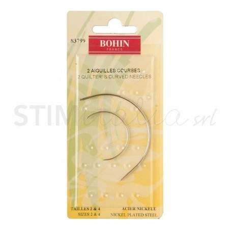 Bohin, Aghi Curvi per Cucire a Mano per Bambole, Quilting e Cucito Creativo n2/4 - 2pz Bohin - 1