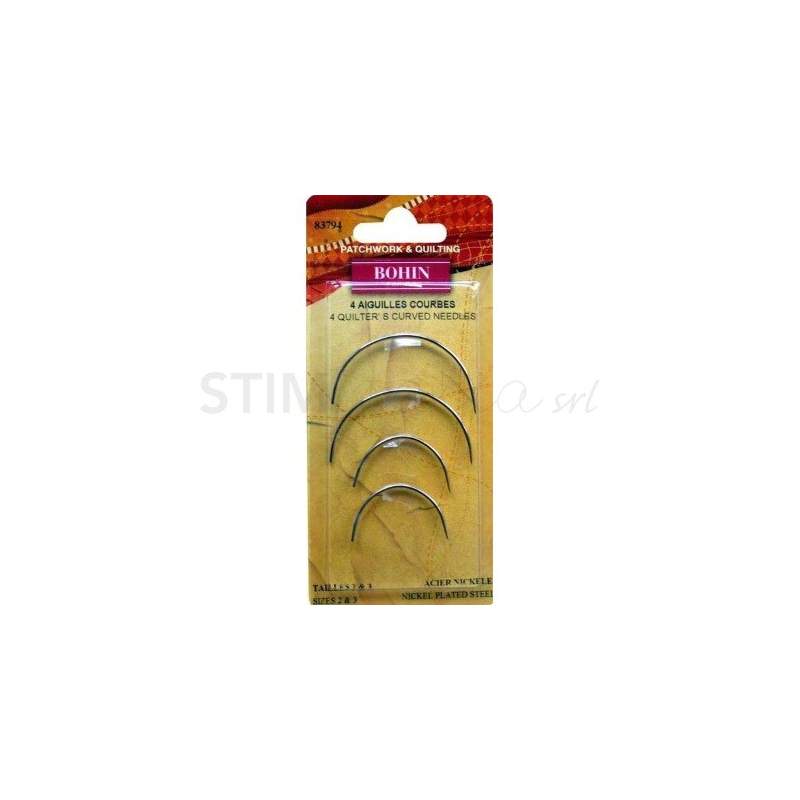 Bohin, Aghi Curvi per Cucire a Mano per Bambole, Quilting e Cucito Creativo n2/3 - 4pz Bohin - 1