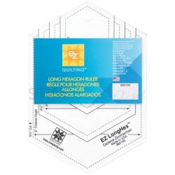 Ez Quilting Long Hexagon Ruler, Squadra Patchwork per Esagoni, in pollici EZ Quilting - 1