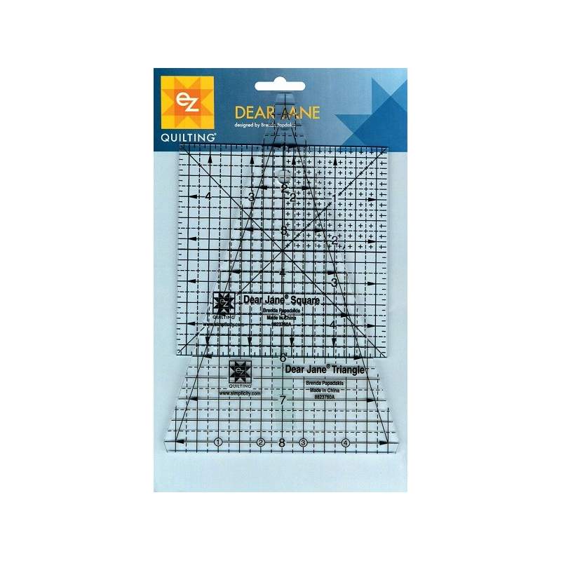 Ez Quilting DEAR JANE - Kit Squadre Patchwork Dear Jane, Squadra Triangolo e Quadrato, in pollici EZ Quilting - 1