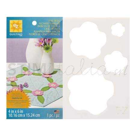 Ez Quilting Sagoma in Plastica flessibile, FIORE A 5 PETALI EZ Quilting - 1