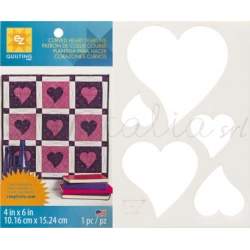 Ez Quilting Sagoma in Plastica flessibile, CUORE CURVO EZ Quilting - 1