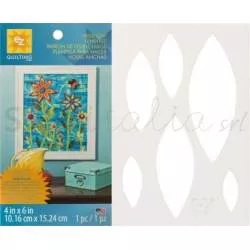 Ez Quilting Sagoma in Plastica flessibile, FOGLIA LARGA EZ Quilting - 1