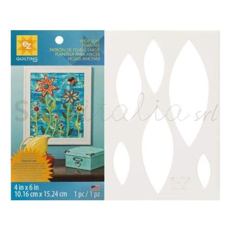 Ez Quilting Sagoma in Plastica flessibile, FOGLIA LARGA EZ Quilting - 1