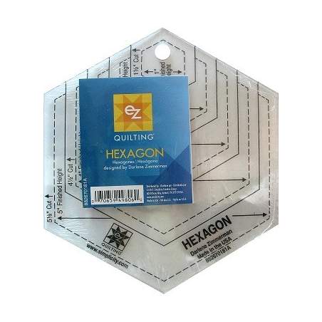 Ez Quilting Hexagon - Squadra Patchwork per Esagoni Regolari, in pollici EZ Quilting - 1