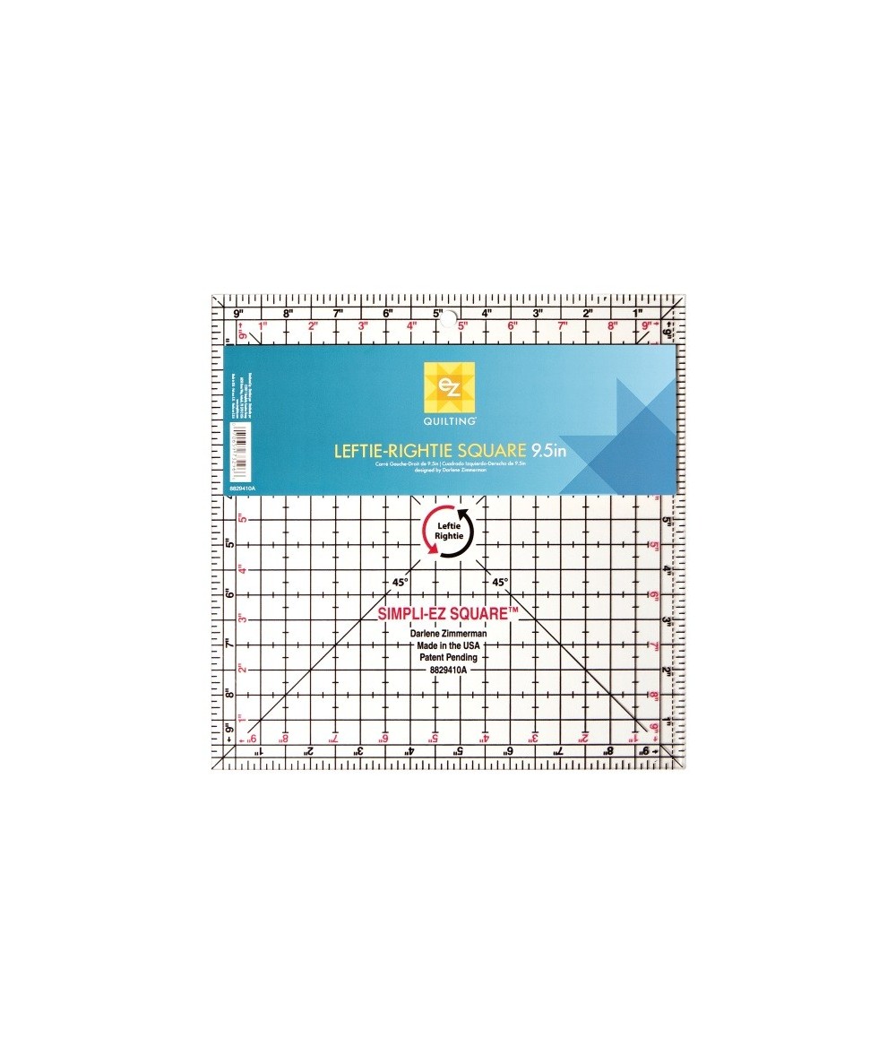 Ez Quilting Leftie-Rightie Square - 9,5 inch EZ Quilting - 1 Ez Quilting Leftie-Rightie Square - 9,5 inch EZ Quilting - 1