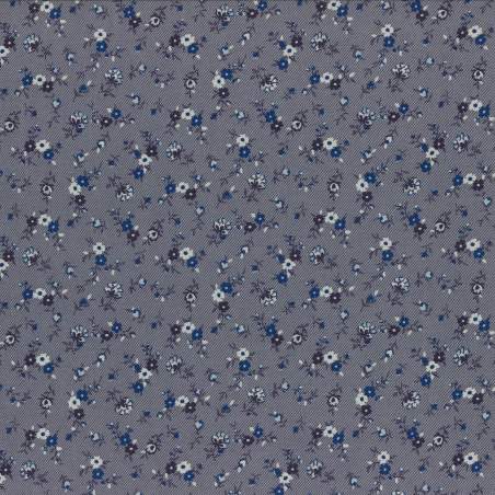 Lecien Mrs March's in Antique, Tessuto Blu con Fiorellini e Righe Lecien Corporation - 1