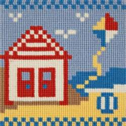 Elizabeth Bradley, For Children, BEACH HUT - 6x6 pollici Elizabeth Bradley - 1