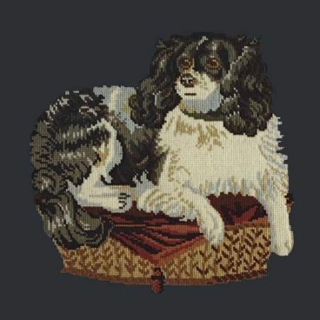 Elizabeth Bradley, Victorian Animals, KING CHARLES SPANIEL - 16x16 pollici Elizabeth Bradley - 1