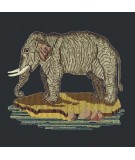 Elizabeth Bradley, Victorian Animals, THE ELEPHANT - 16x16 pollici Elizabeth Bradley - 1