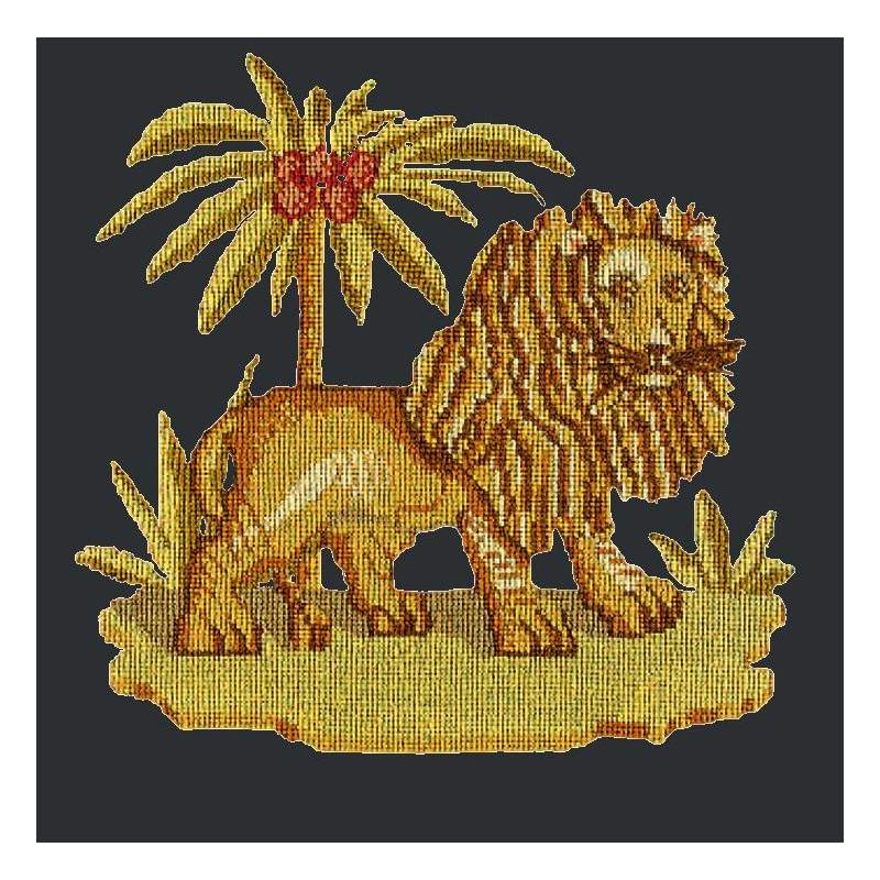 Elizabeth Bradley, Victorian Animals, THE LION - 16x16 pollici Elizabeth Bradley - 1